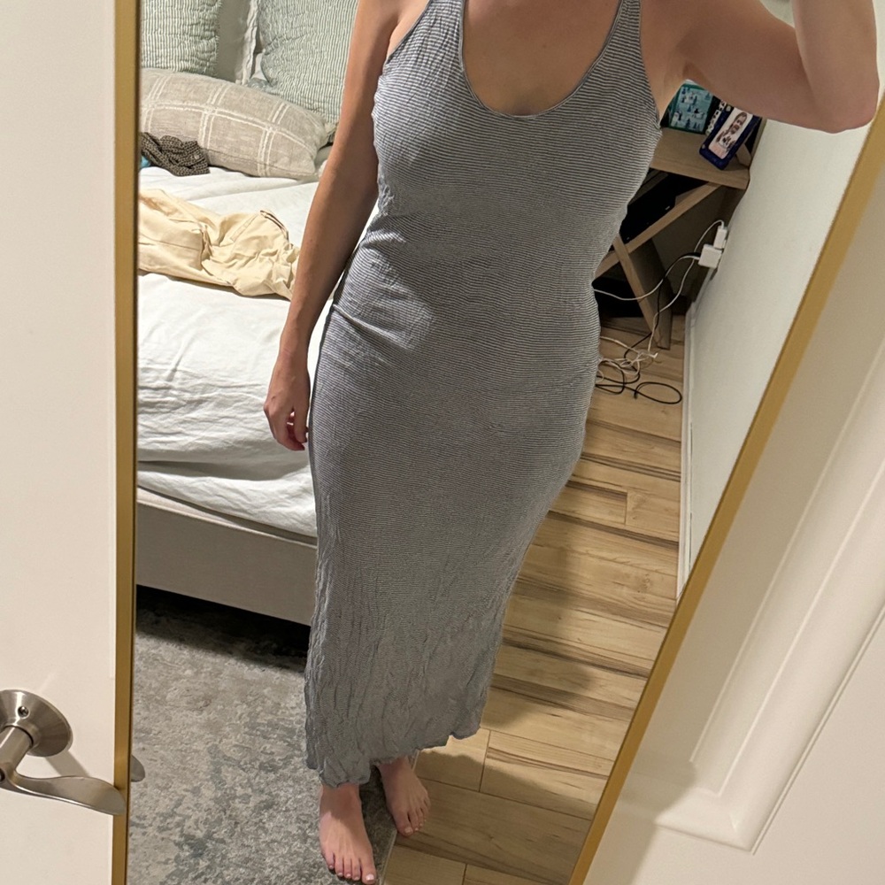 James Perse Heather Gray Maxi Dress